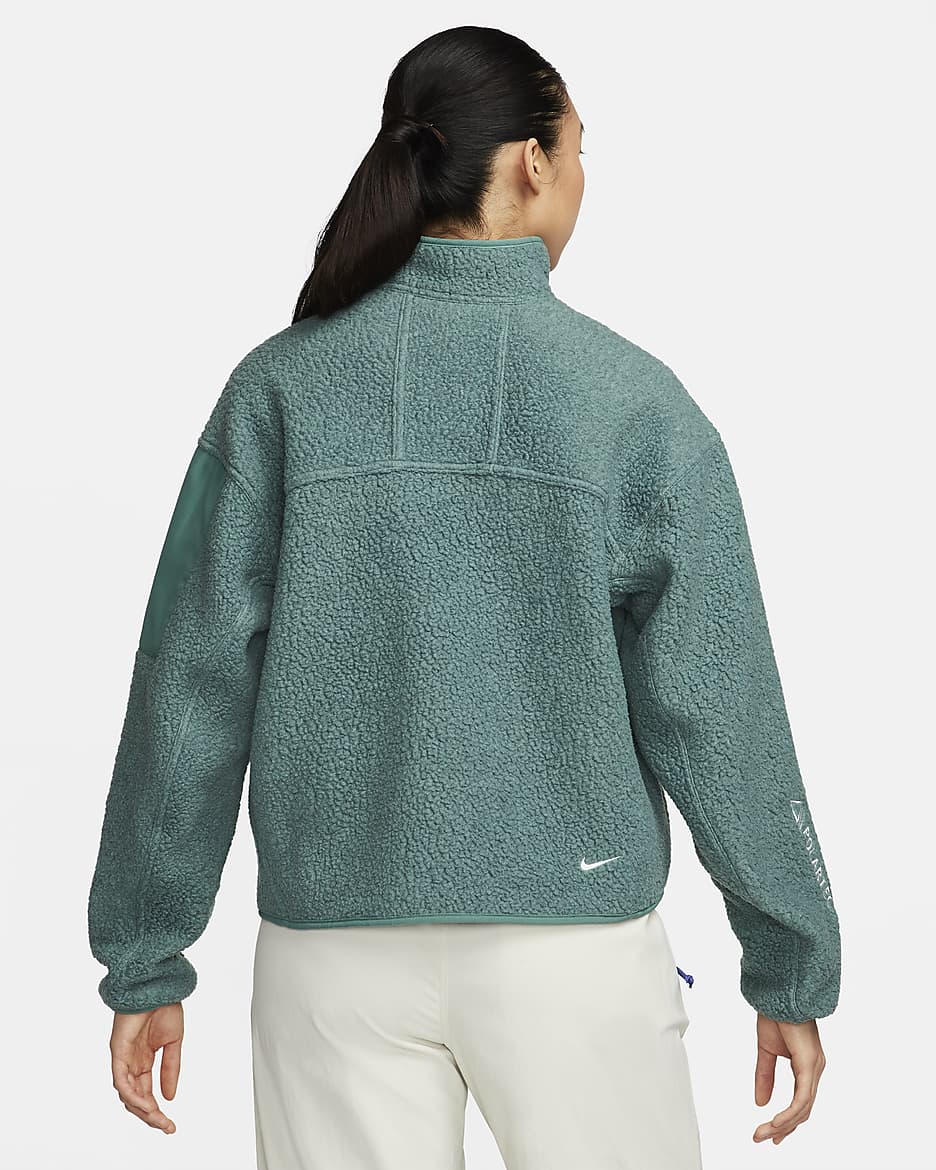 Chamarra de tejido Fleece oversized de cierre completo para mujer Nike ACG Arctic Wolf Polartec Nike